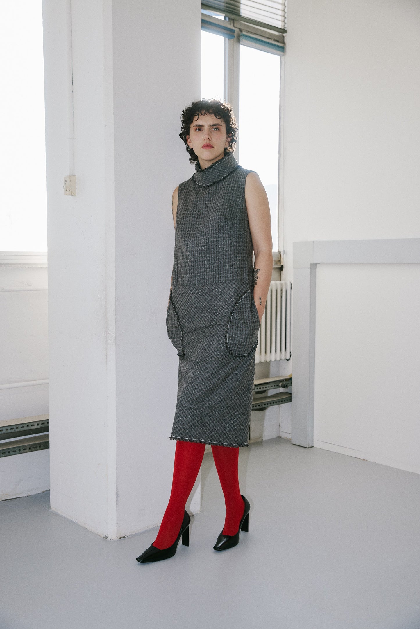 Muskat dress - grey check