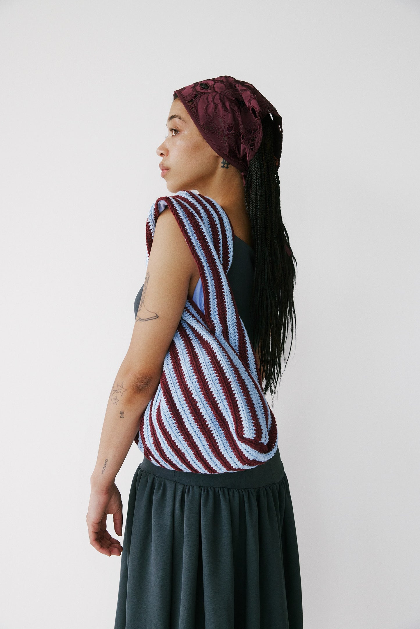 Napoli - Lace Bandana - Maroon