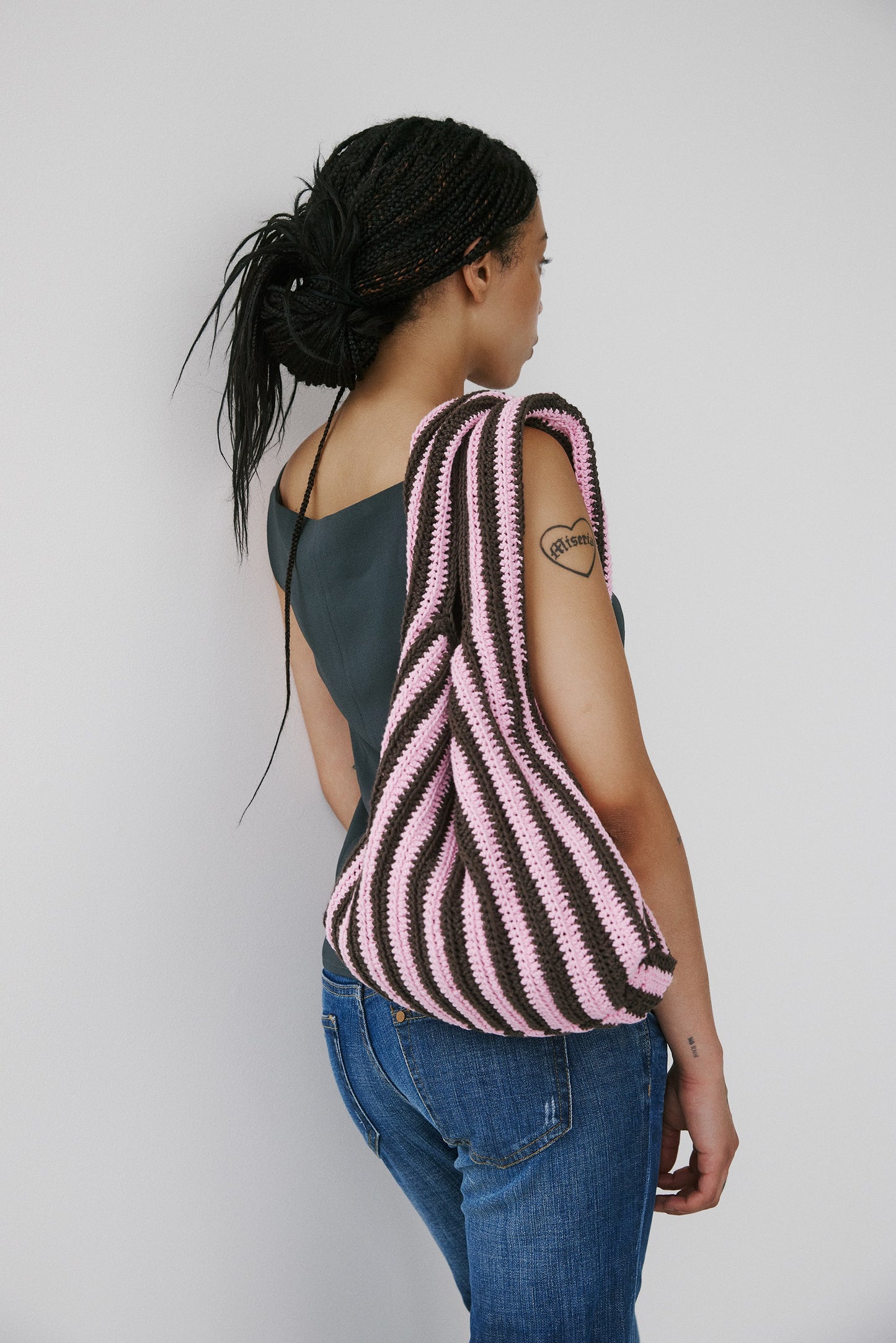 Bergamo Highneck Top - Anthracit