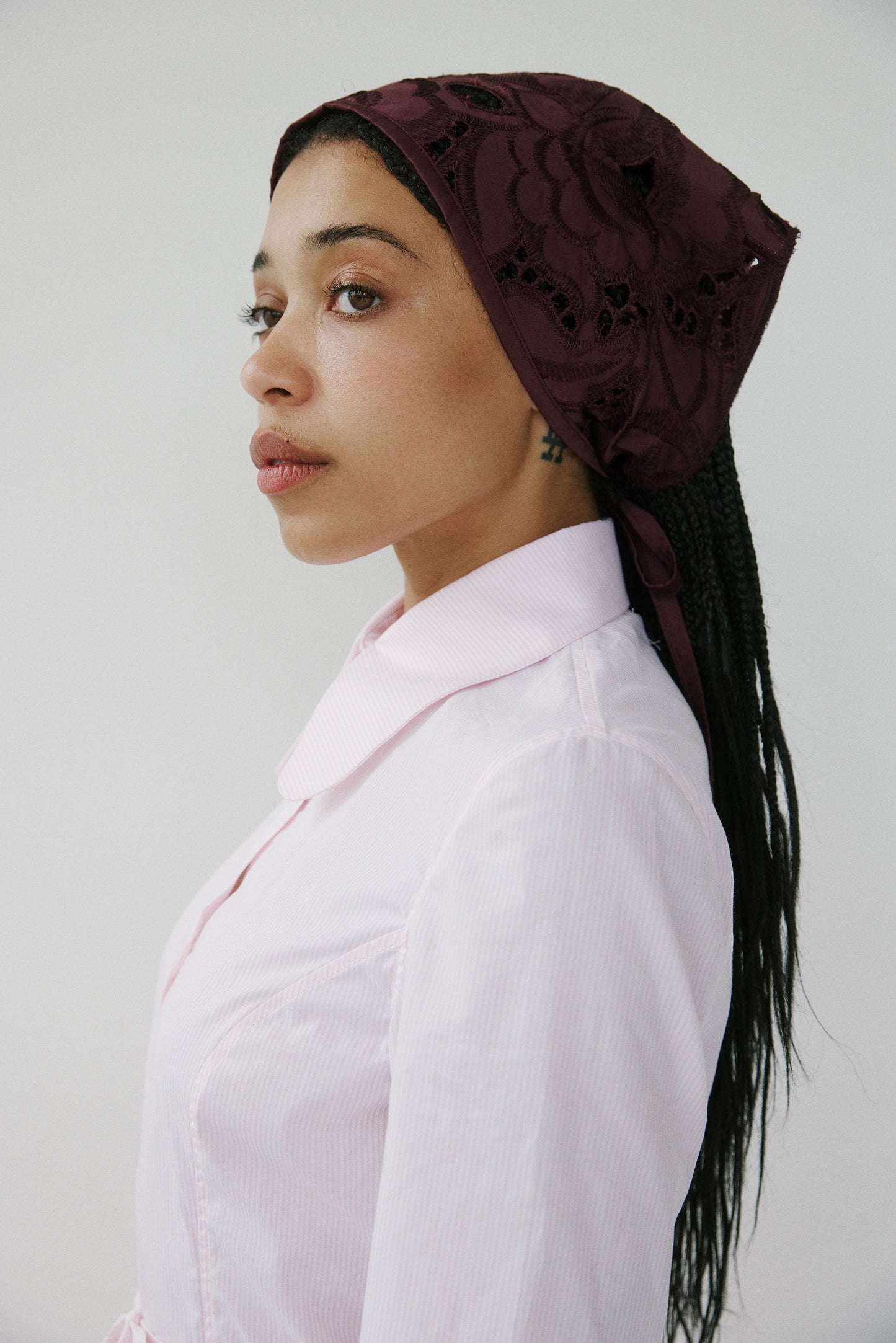 Napoli - Lace Bandana - Maroon