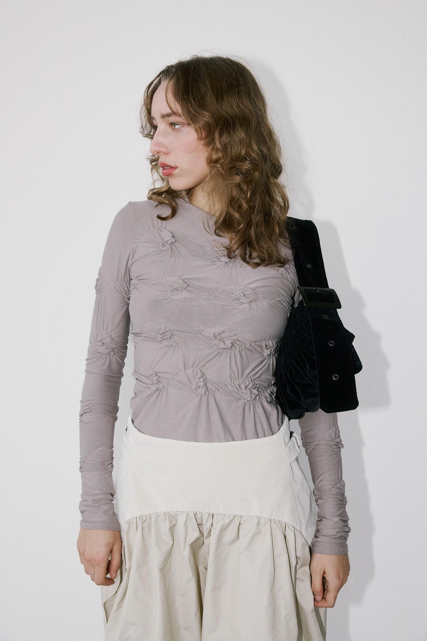 Emanuela skirt – eggshell