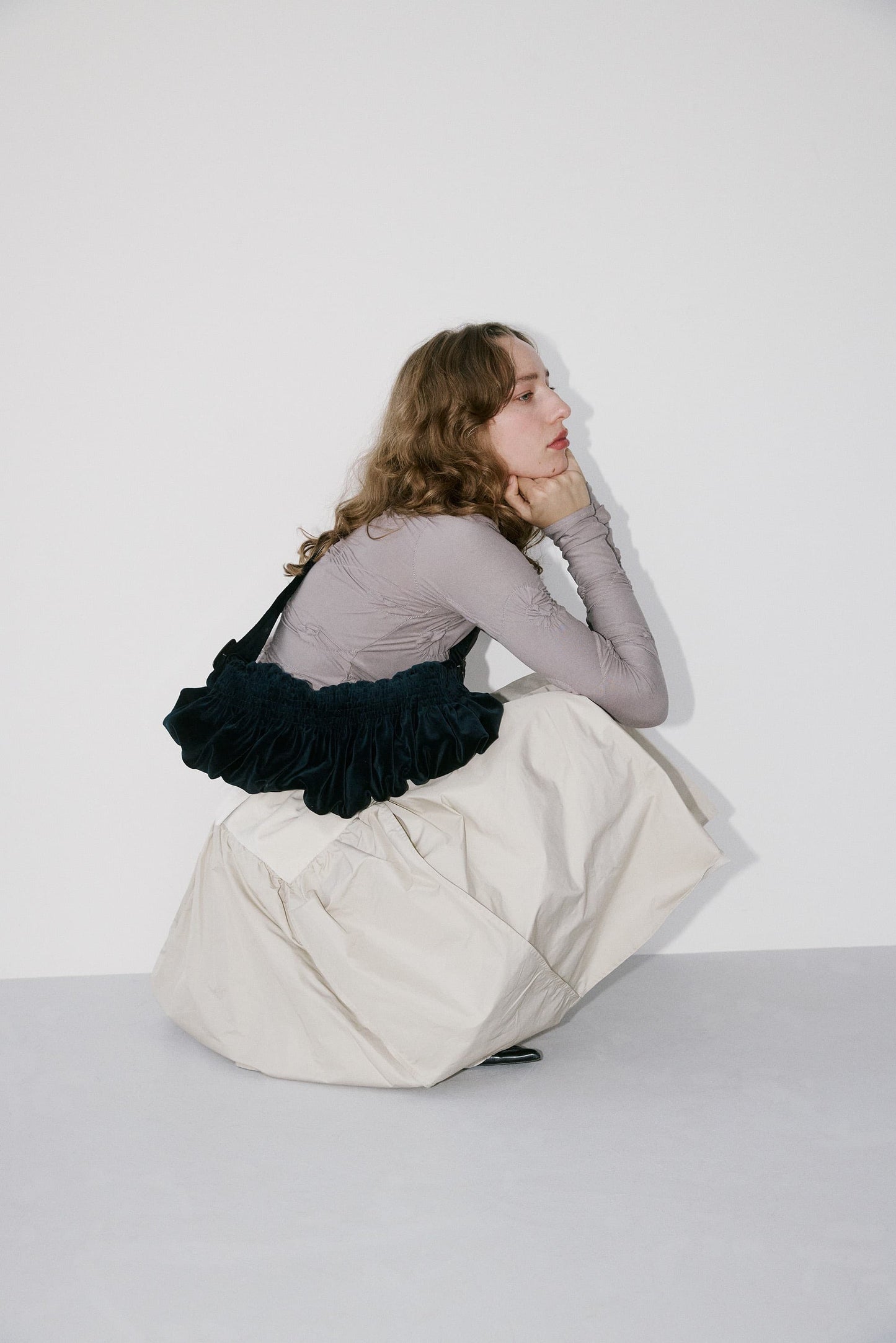 Emanuela skirt – eggshell
