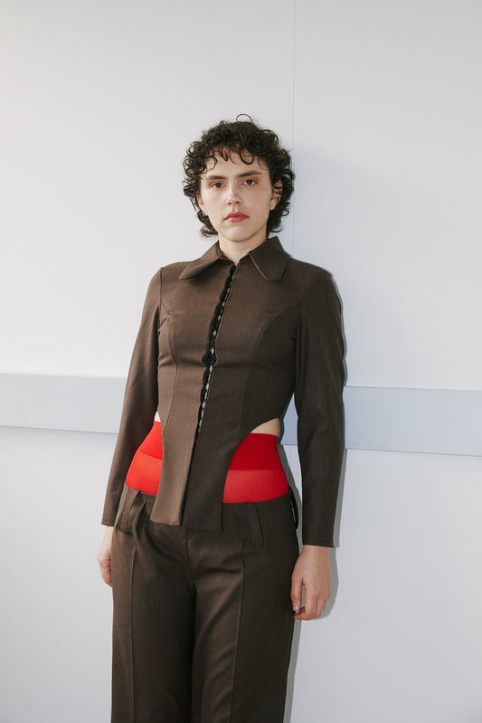 Korsika shirt - dark brown