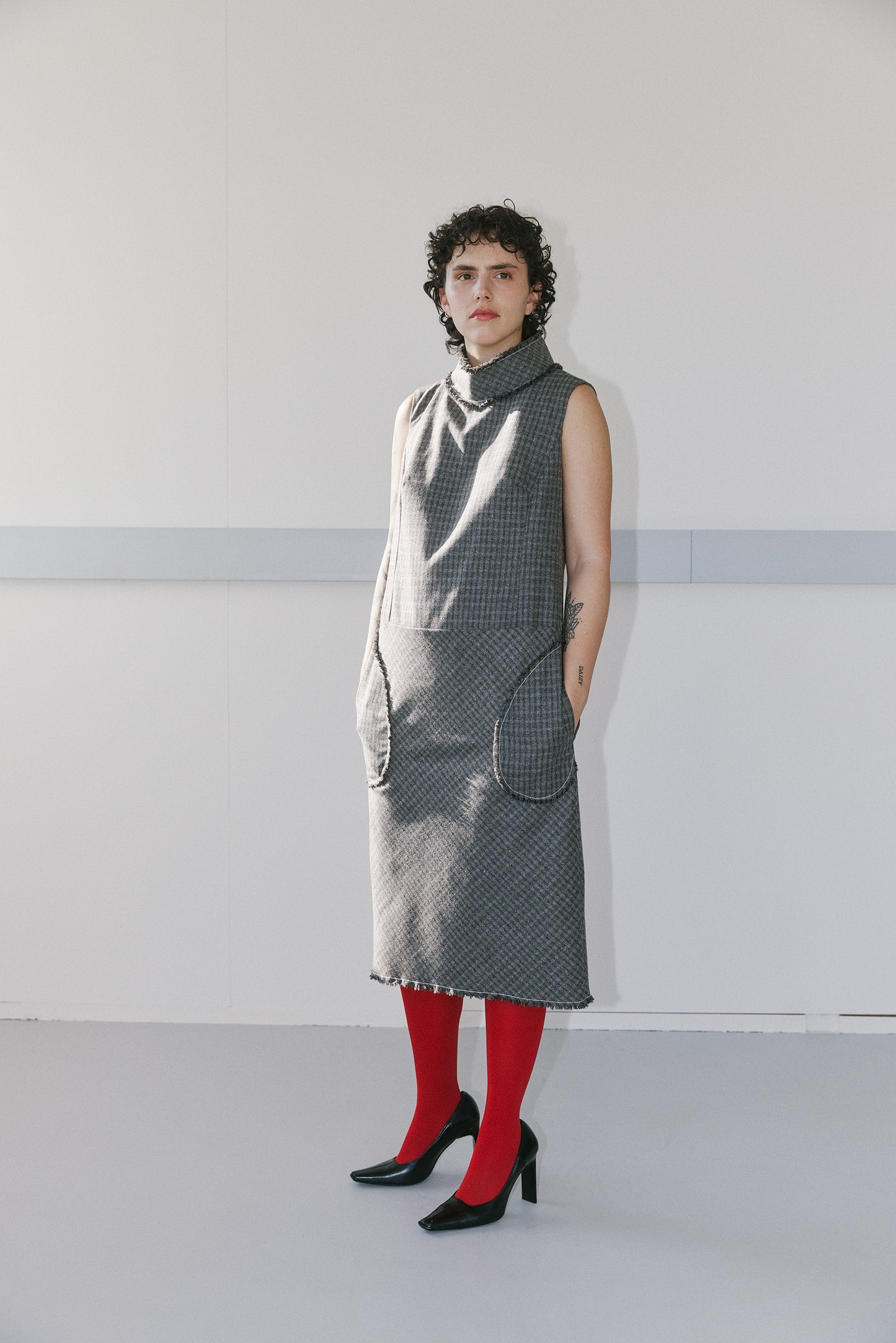 Muskat dress - grey check