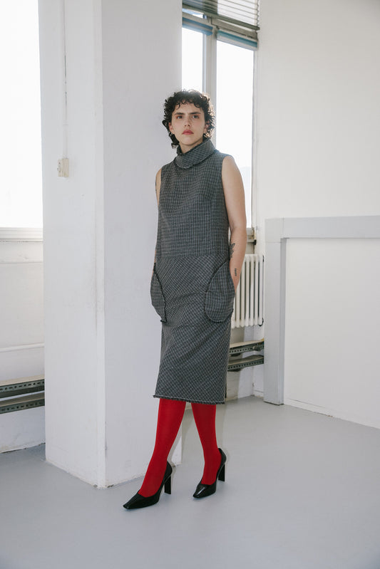 Muskat dress - grey check