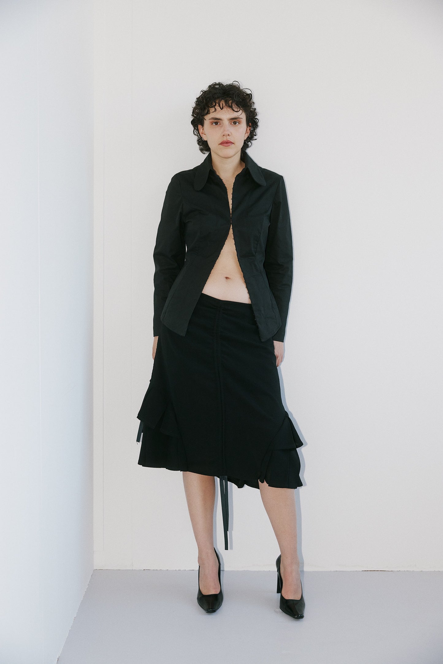 Korsika classic shirt - black