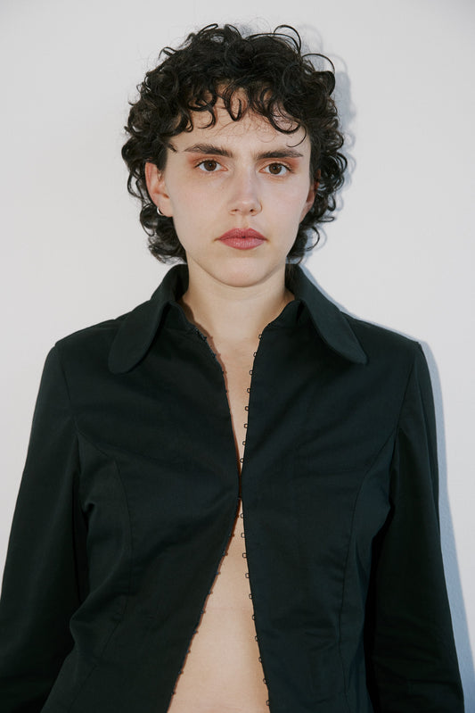 Korsika classic shirt - black