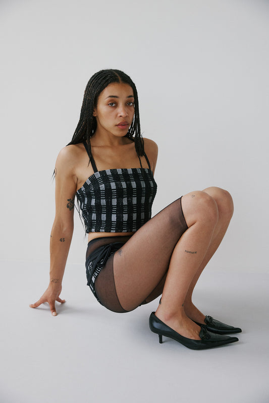 Salina Tankini Top - Checkered