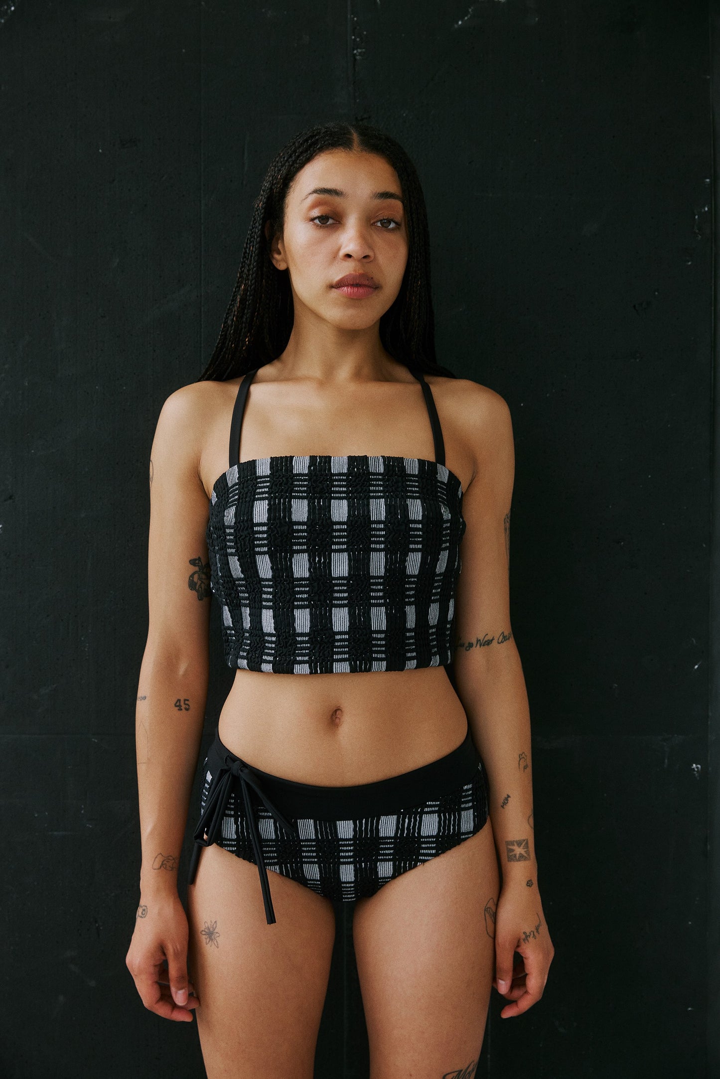 Salina Tankini Top - Checkered