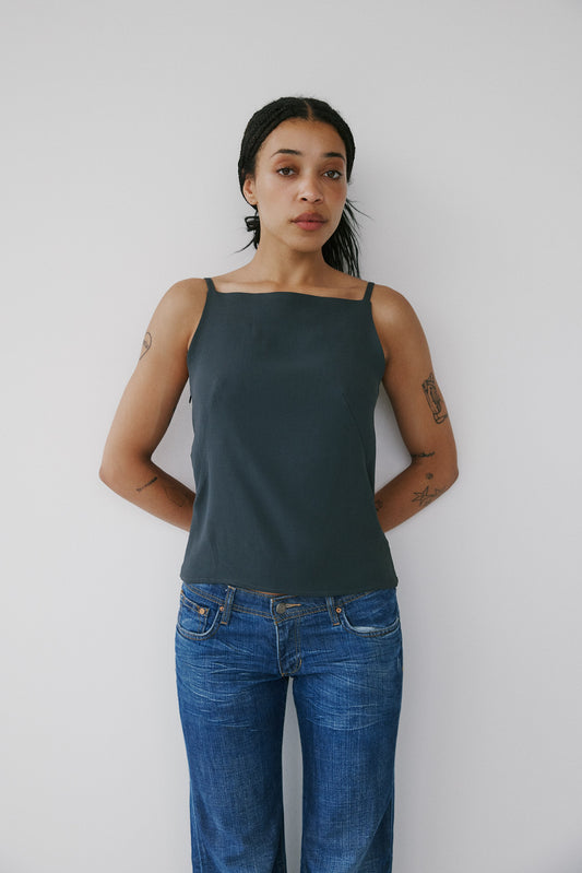 Bergamo Highneck Top - Anthracit