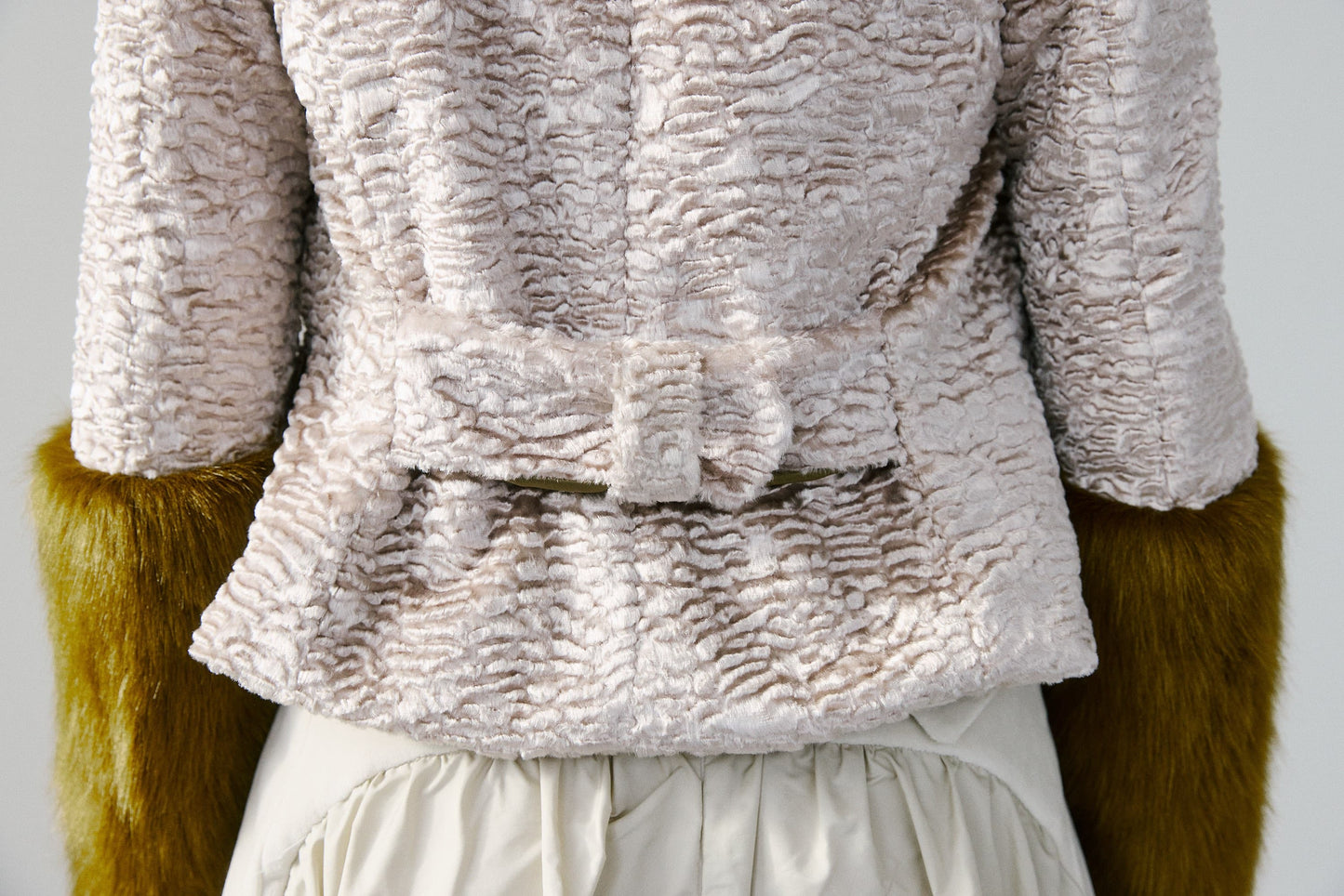 Victorina jacket – champagne & golden moss green