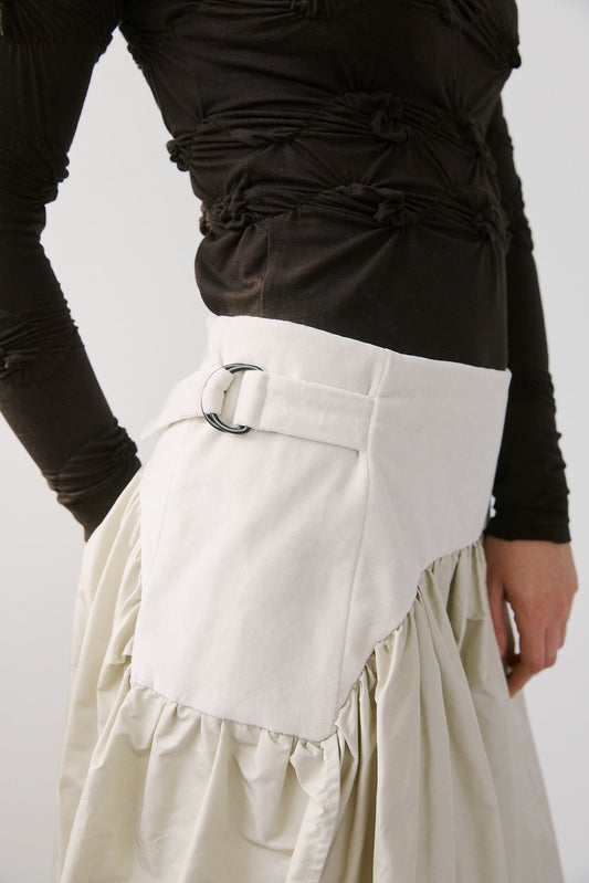 Emanuela skirt – eggshell