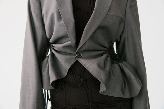 Liz tailored jacket – grey brown