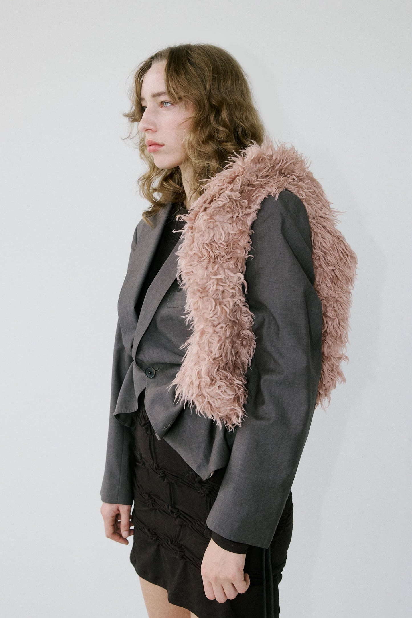 Liz tailored jacket – grey brown