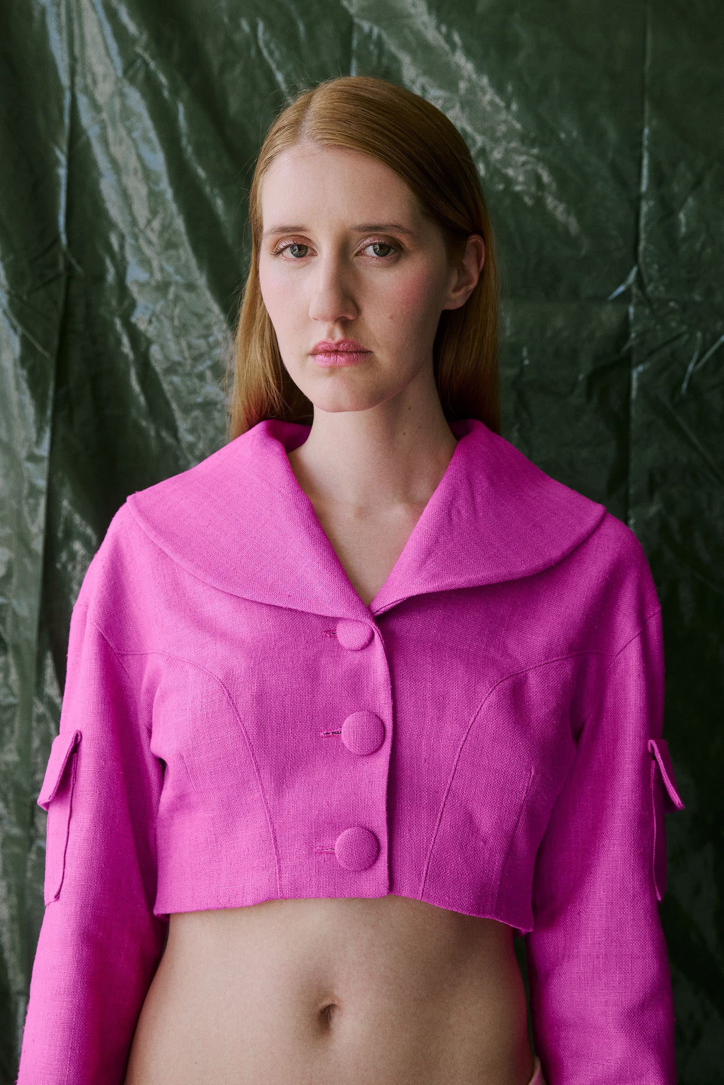 Mari Bourette Silk Jacket – Cool Pink
