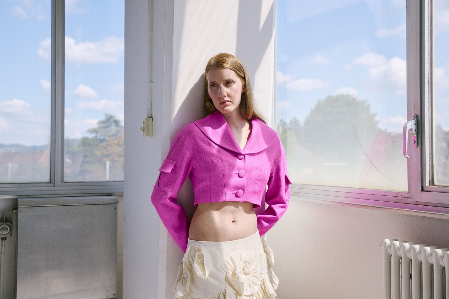 Mari Bourette Silk Jacket – Cool Pink