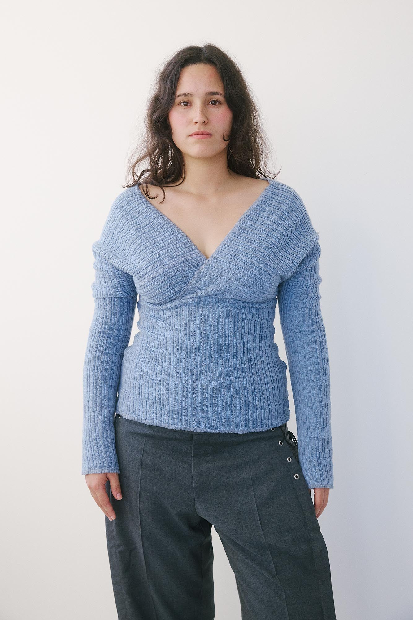 Tsunade Reversible Sweater - Ice Blue
