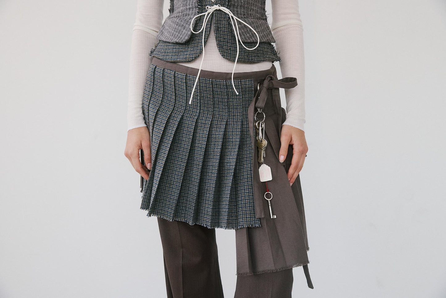 Vivienna Skirt - Olive–Brown Blend