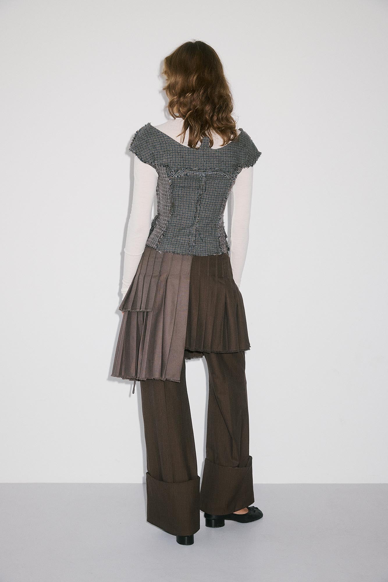 Vivienna Skirt - Olive–Brown Blend