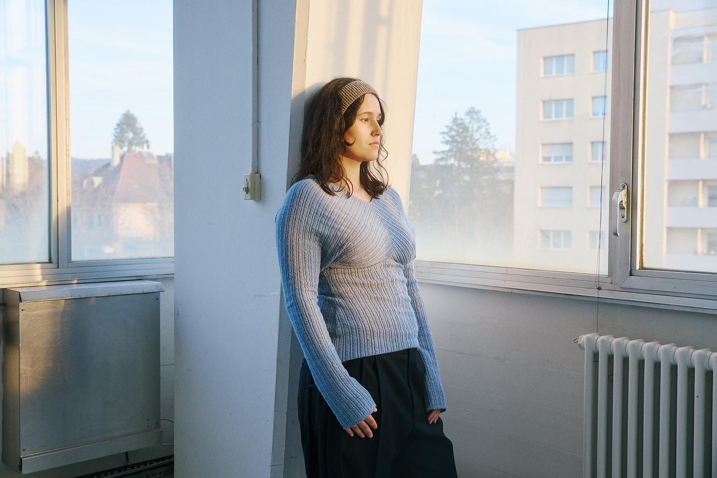 Tsunade Reversible Sweater - Ice Blue