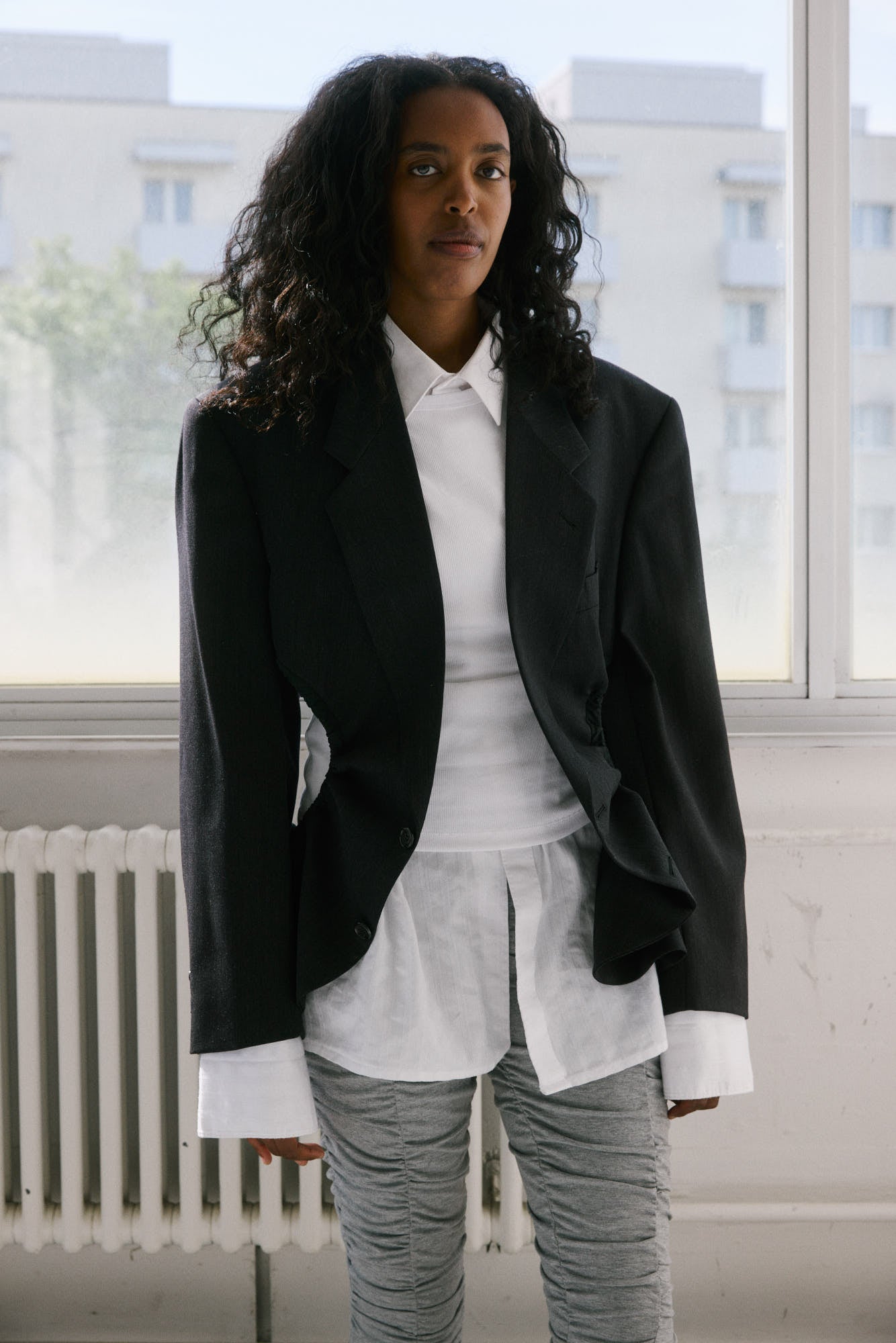 Liz Tailored Jacket – Charcoal