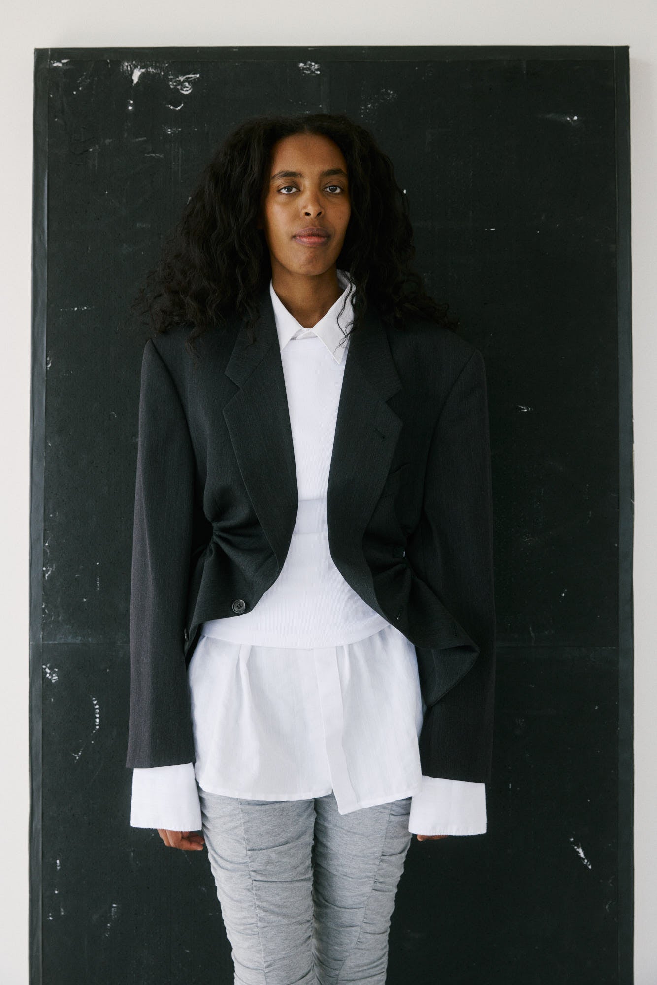 Liz Tailored Jacket – Charcoal