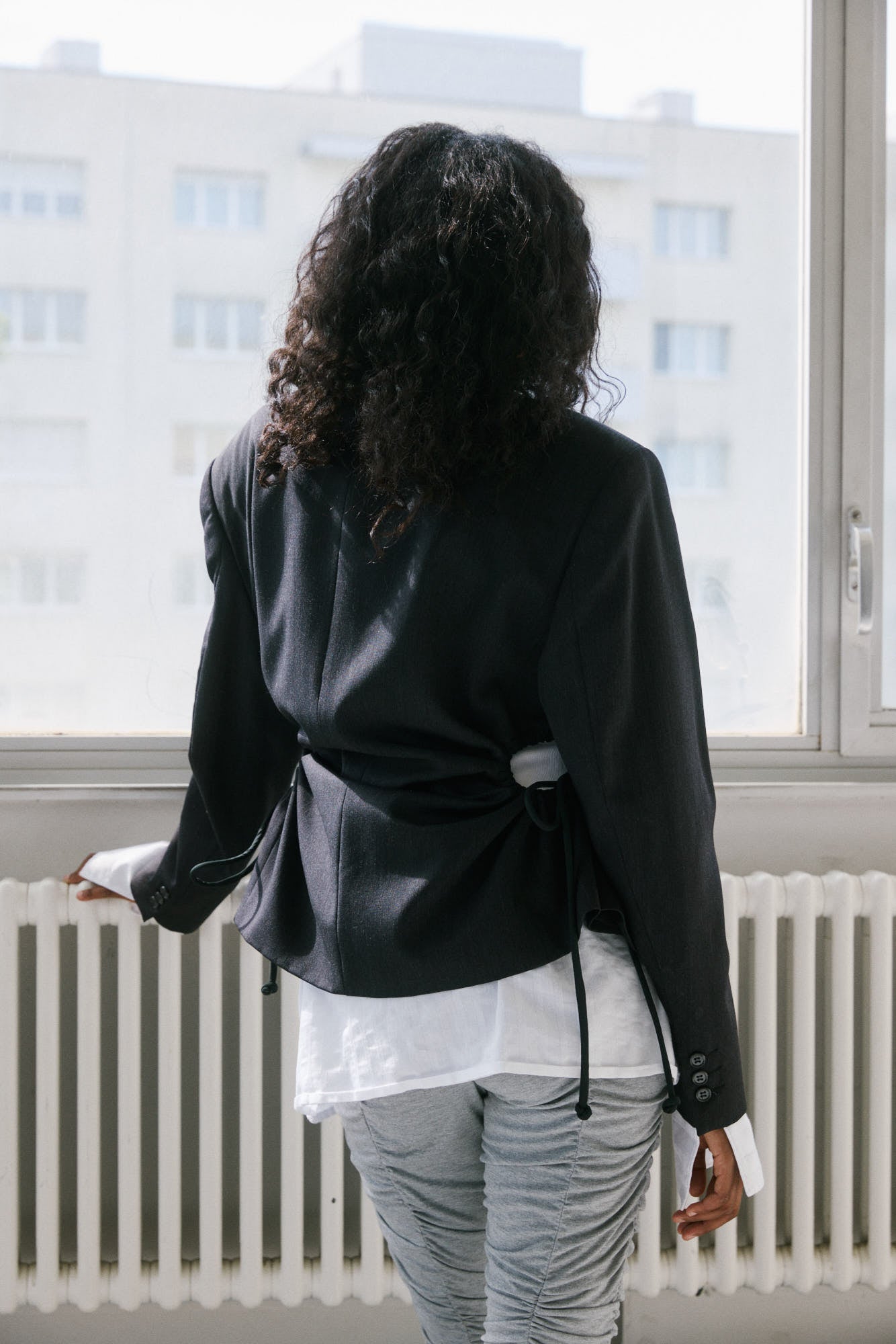 Liz Tailored Jacket – Charcoal