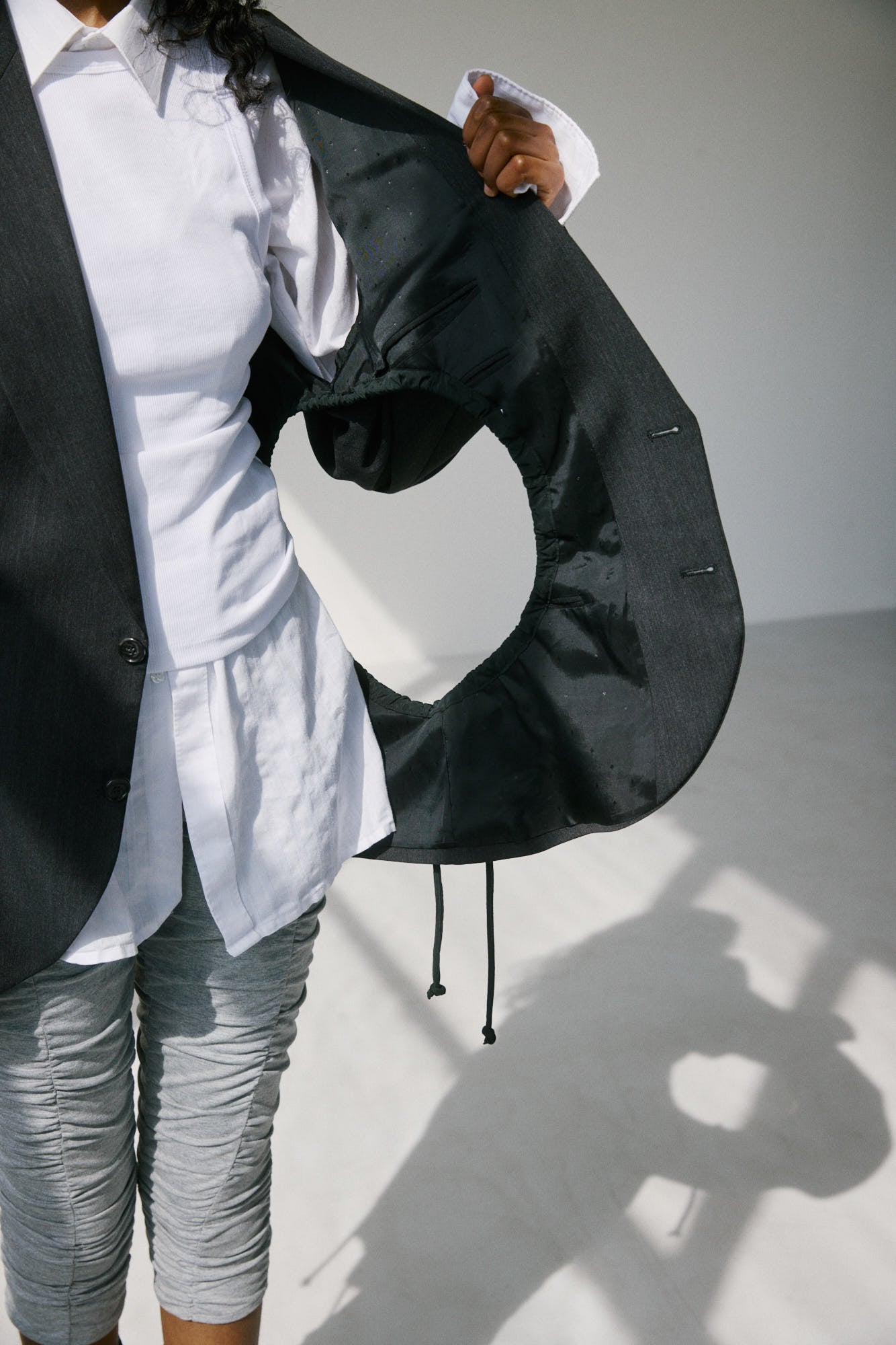 Liz Tailored Jacket – Charcoal