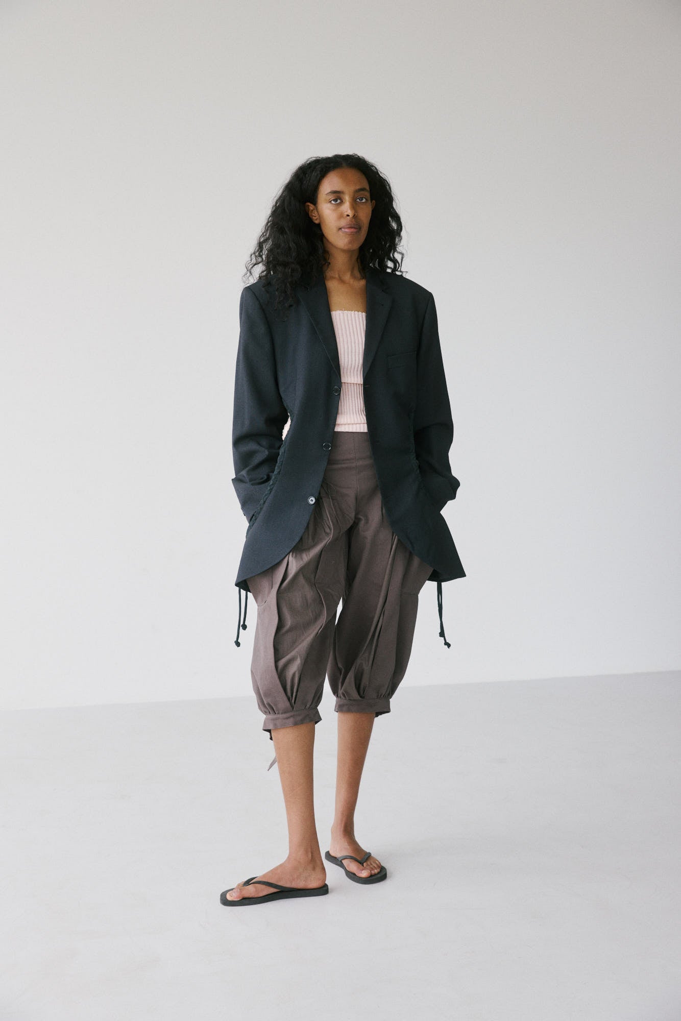 Liz Tailored Jacket – Charcoal/Black